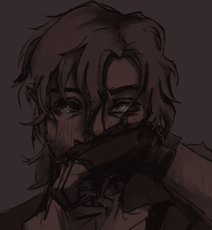 Headshot sketch, full color + minimal shading [OC]