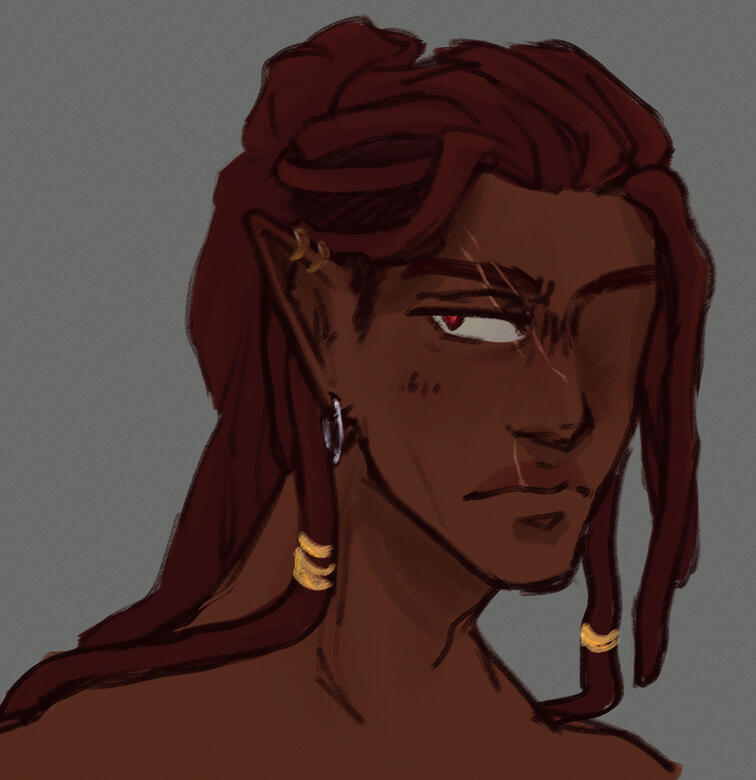 Headshot, full color + partial shading